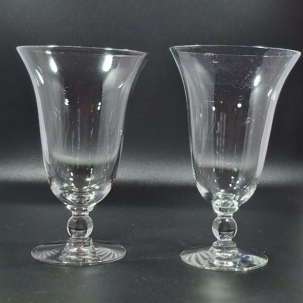 Candlewick Imperial Vintage Flared 6 3/8" Tumblers Bubble Stemware Water Iced Te